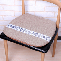New Chinese style simple solid wood dining chair cushion non-slip thickened Four Seasons dining chair cushion horseshoe shape removable and washable stool cushion