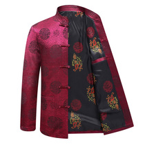 Tang suit mens jacket middle-aged and elderly Spring and Autumn long-sleeved jacket grandfather birthday birthday father wedding wedding wedding jacket