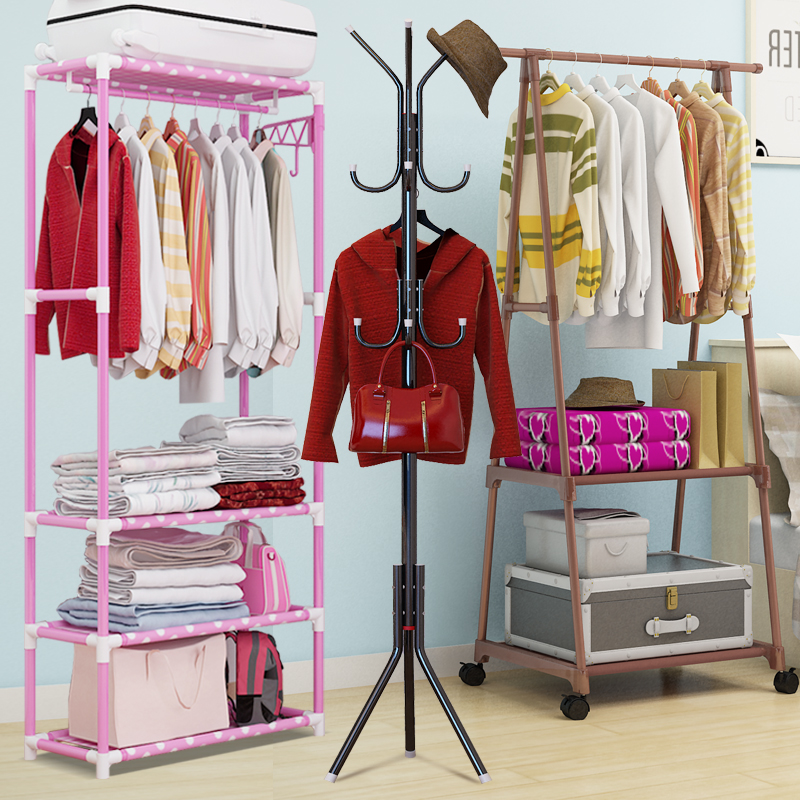 Simple stainless steel upgrade clothes hanger folding telescopic indoor out balcony single-pole type lifting and hanging clothes rack