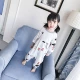 Đồ ngủ trẻ em một mảnh vải cotton mùa thu túi ngủ trẻ em 1-3 tuổi 5 mùa xuân và mùa thu bé trai và bé gái bảo vệ bụng và quần áo mặc nhà lạnh - Áo liền quần