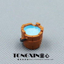 Export food play mini kitchen bucket cartoon model static ornaments micro landscape miniature model resin small toy