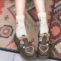 The Academy Bear) Day Department JK College Wind Girls All-cotton Sox Socks Cartoon Cute Uniforms Students with Pepper Short Sox