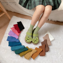 First edition of the day Faculty JK uniforms cute and colorful mid-cylinder heaps Sox Sox students 100 hitch academy wind candy color