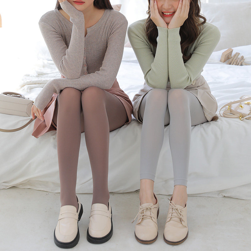 Japan-ROK Department 80D matt pantyhose women's spring and autumn season thin-style velvet micro-pressure display slim and beautiful legs silk stockings