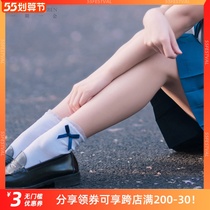 The eugenitone and the like) Day Ensemble Cute JK Uniform Butterfly Knot Short Socks Lace Lace lace students 100 hitch mid-cylinder cotton socks