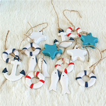 Mediterranean style ornament small pendant wall decoration Kindergarten dress anchor lifebuoy starfish accessories decoration