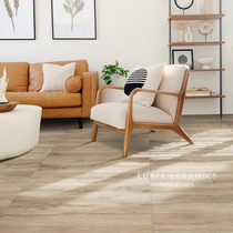 Six shell 450x1200 wood grain brick living room Japanese tile imitation solid wood bedroom floor tile non-slip floor tiles all porcelain