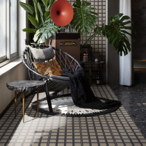 Bathroom tile toilet Toilet Balcony Dining Room Hotel Coffee Baking Shop Floor Tiles Toilet Genguan Wall Brick Plaid Brick