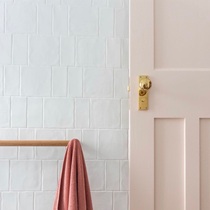 Liubei wave surface Japanese kitchen small white brick tile toilet wall tile bathroom Net red toilet toilet