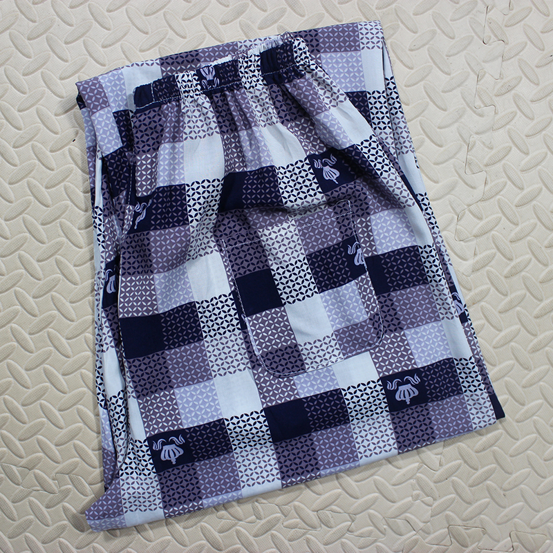 Mùa xuân và mùa thu cotton nhân tạo cotton lụa nam quần ngủ giữa và cũ mỏng cotton điều hòa không khí nhà quần lỏng XL quần đũi nam cao cấp