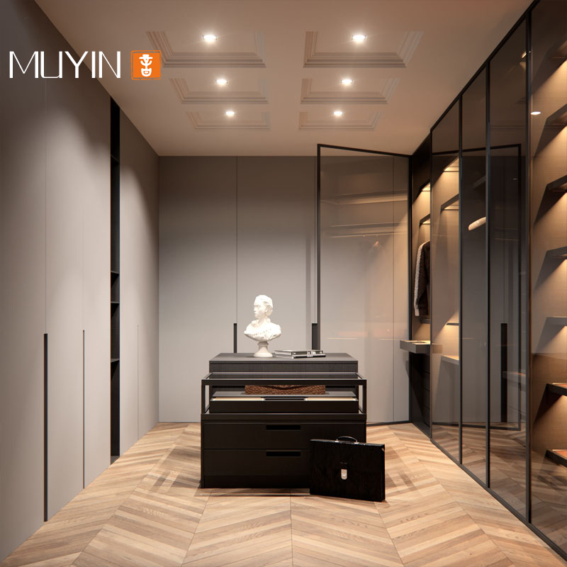 Overall cloakroom wardrobe customization modern simplicity walk into open primary and secondary bedroom wardrobe whole house custom Modern