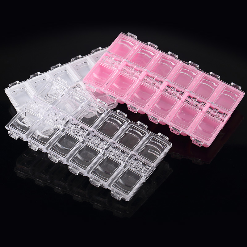 Nail Tools Jewelry Box Nail Drill Storage Box 12 Grid Small Box Austrian Diamond Jewelry Nail Tools Supplies