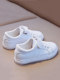 儿童板鞋男童白色休闲鞋子春秋季女童小白鞋百搭小学生白色运动鞋