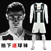 C Roy Juventus tay dài nhà phù hợp với trò chơi RONALDO áo sân khách màu xám phù hợp với bóng đá phù hợp với nam tùy chỉnh - Bóng đá