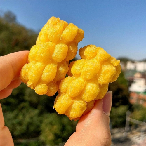 Корейские импортные снеки Nongshim Rich Original, приготовленные на углях, со вкусом кукурузы, воздушные хрустящие закуски 𫔮Хрустящие маленькие закуски в трубочках