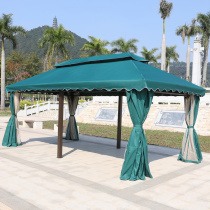 Gazebo outdoor courtyard garden four-corner tent umbrella awning outdoor farmhouse terrace four-post pavilion stall advertisement