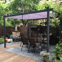 Outdoor Cool Pavilion Garden Aluminum Alloy Grape Shelf Simple Pavilion Courtyard Pavilions Stainless Steel Iron Art Shading Shed Outdoor