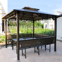 Outdoor gazebo courtyard sunshade tent sunshine mobile outdoor leisure four-corner garden farm roof villa pavilion