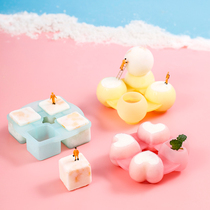 Large piece of ice grindstone molds soft silicone ice cream Moulds Creativity Spherical demould freezers Ice Box Ice Box Ice Cream
