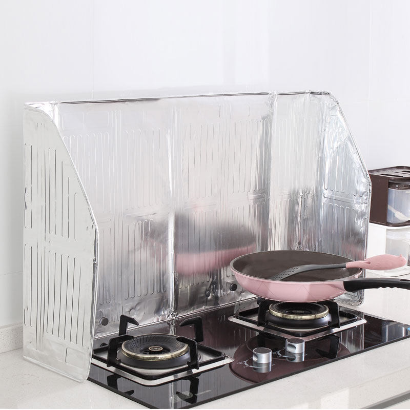 Kitchen Gas Cooker Hearth Oil Shield Oil-separating Aluminum Foil Saute HEAT INSULATION ANTI-BURN ANTI-SPLASH OIL BEZEL SEPARATOR BIG AND THICK