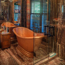 European style bath tub Villa floor-to-ceiling hotel custom home accommodation Japanese outdoor luxury non-slip light luxury
