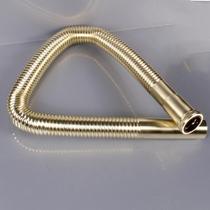 Customized stainless steel bellows water heater hot and cold household metal water inlet hose brass floor drain wall drain water pipe