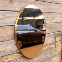 Porch mirror bathroom hotel bathroom Nordic decorative wall mirror half mirror wall mirror full copper custom wall mirror