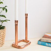 Bronze Candlestick light luxury dining table fragrance candle custom home romantic candlelight dinner Candlestick Nordic decorative ornaments