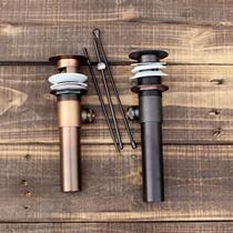 Household pure metal washbasin water sink basin sewer accessories pure copper pull drop water