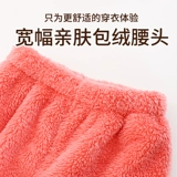 Детский коралловый бархатный комплект, фланелевая пижама для мальчиков, увеличенная толщина