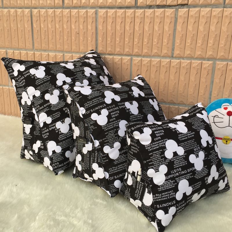 1 dây kéo đệm đệm gối tựa đầu gối gối ngô nhung ngọc trai sofa đệm Gối ngủ đa năng dành cho nhân viên văn phòng