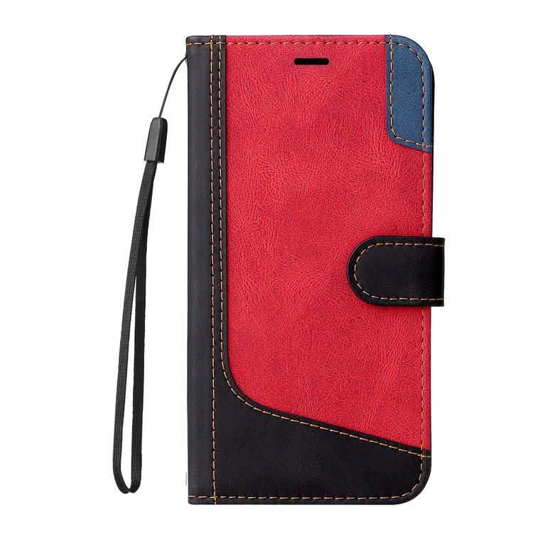 Synthetic Leather Wallets Folio Flip Card Holder Two Tone S24, S24 Plus, S24 Ultra, S23, S23 Plus, S23 Ultra, S22, S22 Plus