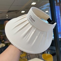 Hong Kong hat womens summer sun protection hat outdoor anti-UV large brim versatile empty top sun protection hat
