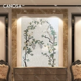 Каноша натуральная раковина резного крыльца фоновая европейская виноградная лоза, гостиная, зарегистрированная загадка мозаики