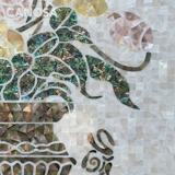 Каноса натуральная раковина мозаика патаупа европейская сельская фоновая фоновая фона стены загадка головоломка