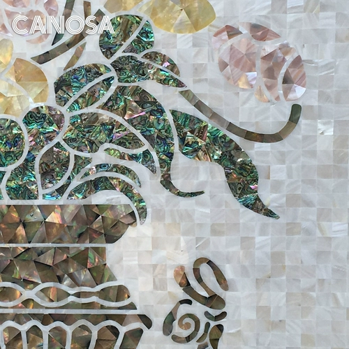 Каноса натуральная раковина мозаика патаупа европейская сельская фоновая фоновая фона стены загадка головоломка