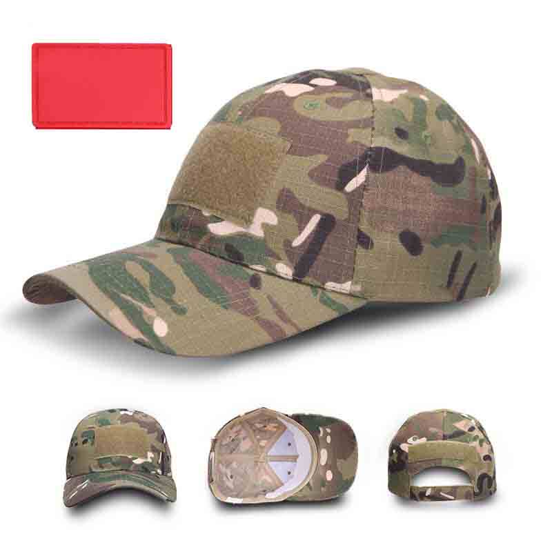 Outdoor peaked cap men and women camouflage baseball cap street leisure travel peaked cap adjustable sunscreen fishing cap