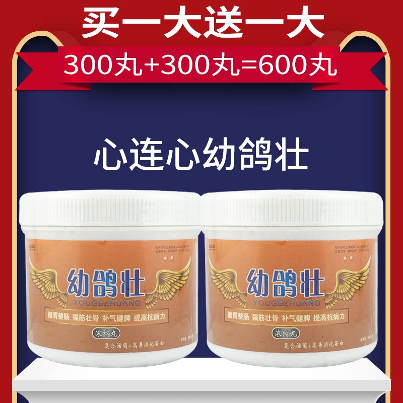 Heart-connected dove medicine young pigeon 300 pills to buy big sending big racing pigeon-dove parrot bird to watch pigeon medicine Yukon