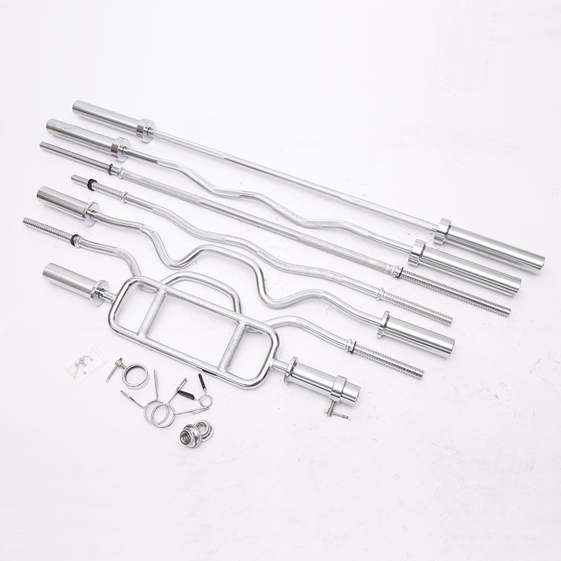 Dumbbell barbell bar straight curved Olympic bar home fitness weightlifting barbell bar ring Austrian bar squat straight bar curved bar