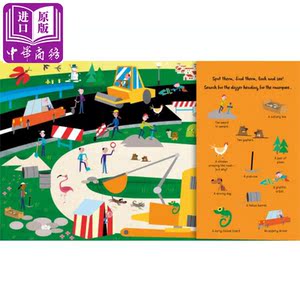 Search and Find系列2册 英文原版 On the Go/Construction【中商原版】