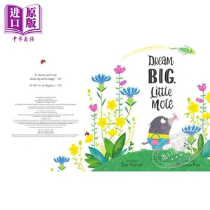 预售 Tom Percival:Dream Big, Little Mole 小鼹鼠的大梦想 英文原版 进口图书 故事绘本 亲子绘本 插画小说 4-6岁【中商原版】