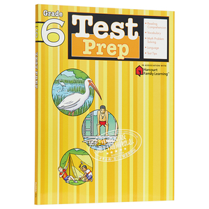 Flash Kids预测卷 6年级 英文原版 Test Prep Grade 6 练习册 美国教材教辅工具书 Harcourt Family Learning 家庭英文学习