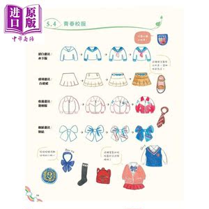 预售 爱上简笔画：一画就可爱的色铅笔小练习5000例(应用篇) 港台原版 飞乐鸟工作室 博志(联合)【中商原版】