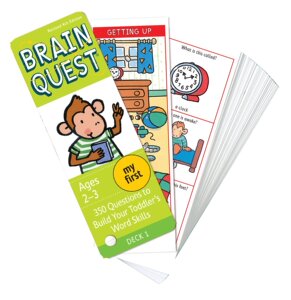 【中商原版】My First Brain Quest Ages2-3岁 大脑任务启蒙级英文原版 学前认字 学前智力开发问答卡 美国学前小学生全科练?