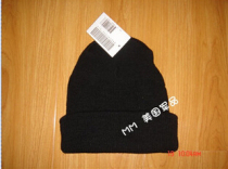 328--(Spot)American straight hair king version of the universal black pure wool cap
