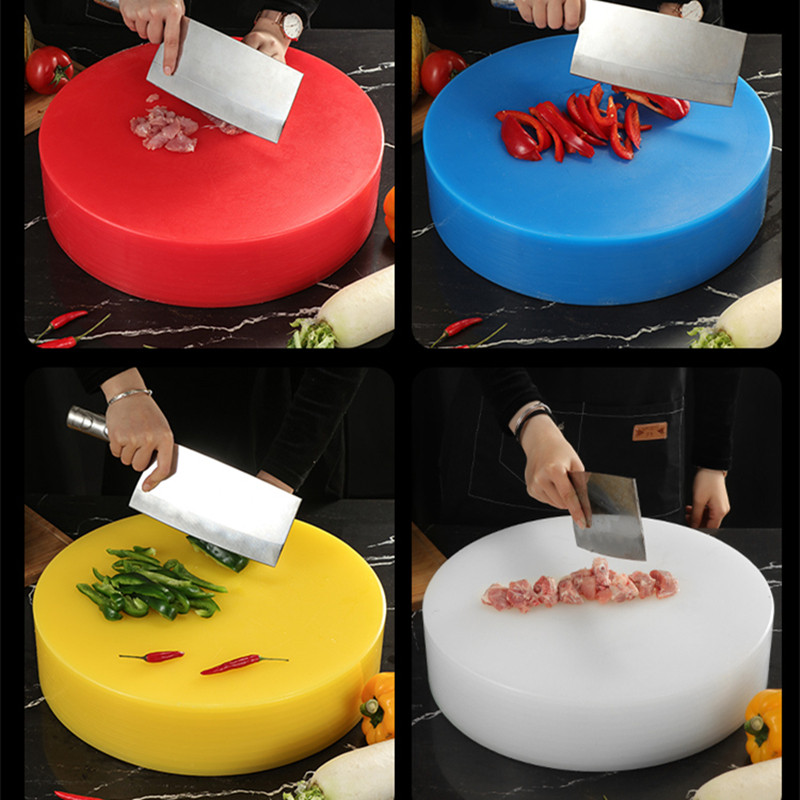 PE mildew-proof household chopping board food-grade chopping board commercial round canteen thickened meat pier plastic chopping board kitchen vegetable pier