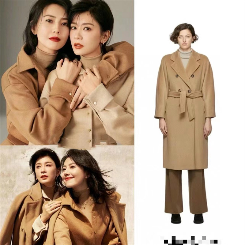 2026 New Autumn and Winter Celebrity Style Double-Breasted Classic Coat 101801 Cashmere Coat Madame