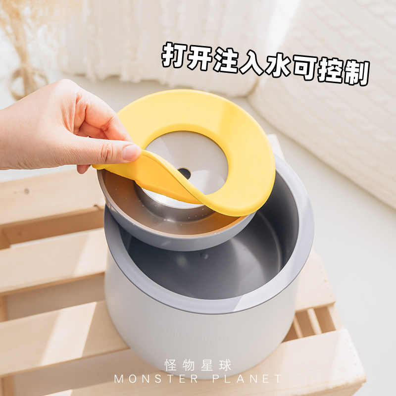 Korean Yogi Dog Bowl, Non-Wet Mouth Water Bowl, Pet Water Dispenser, Buoyant Floating Water Basin, Water Dispenser, Cervical Spine Protection