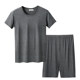 Modal pajamas ສໍາລັບຜູ້ຊາຍ, ບາງ, ຂະຫນາດໃຫຍ່, ສັ້ນແຂນສັ້ນວ່າງ, summer wearable sportswear suits ສໍາລັບຜູ້ຊາຍ