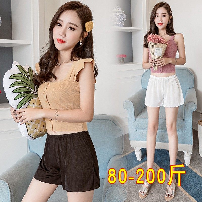 Safety pants anti-walking light Women Summer thin outside wearing 30% large size and weight mm200 Weight Insurance Easy Hitting Bottom Shorts